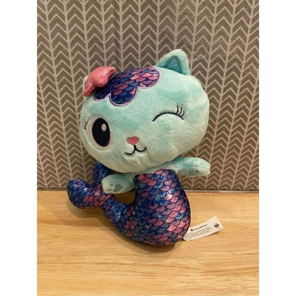 Gabby's Dollhouse Mercat Purr-ific Plush Toy Kids Toys for Ages 3 and up 8” - Picture 1 of 6